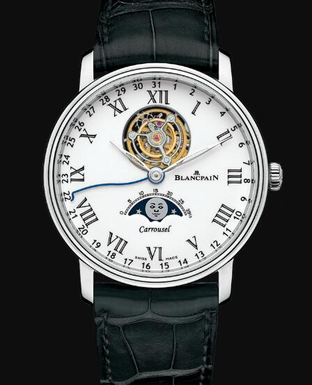 Blancpain Villeret Watch Review Carrousel Phases de Lune Replica Watch 6622L 3431 55B